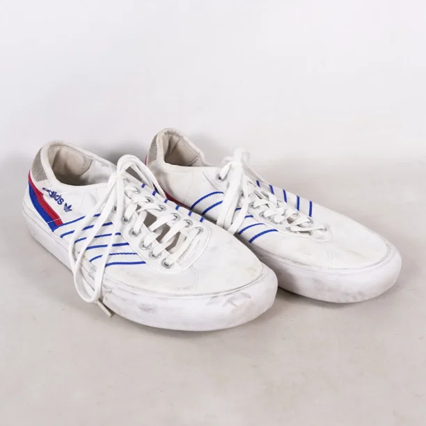 Ad-id-as Delpala Tennis Shoes Casual Sneakers Men 10.5 FV0639 White Blue Red