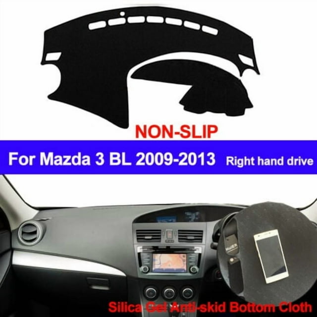 Dash Mat Dashmat Dashboard Protects Cover For Mazda 3 BL Mazda3 2009 2010 2011 2012 2013 Black