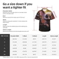 thumbnail image 6 of Lsque Adorable Fluffy Bat pattern Hawaiian Shirt for Men, Unisex Summer Beach Casual Short Sleeve Button Down Shirts-X-Large, 6 of 9