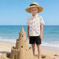 thumbnail image 6 of Dailycode Small Short Sleeve Button Down Shirts Pink Blue Yellow Cattle Casual Shirt 3-10 Years, 6 of 9