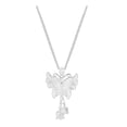 thumbnail image 2 of SmartBy Birth Flower Tassel Butterfly Necklace for Women Silver Butterfly with Floral Pendant Jewelry Gift for Mother Wife Girlfriend, 2 of 7