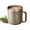 Khaki, variant on Fmxomd 13.5oz Stainless Steel Coffee Mug with Handle Double Wall Vacuum Travel Mug Thermal Cup with Lid - 400ml Insulated Mug for Hot Beverages - Beige