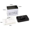 GenMous & Co. Tin Recipe Box with Cards and Dividers, Recipe Cards and