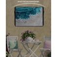thumbnail image 6 of Outdoor TV Cover 48 to 50 Inch Weatherproof, Abstract Beach Waterproof TV Screen Protector for Outside Decor with Zipper and Pocket 48"L x 30"H , Blue Textures Sandy Brown, 6 of 7
