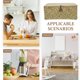 thumbnail image 4 of Wicker Basket Storage with Lid Ideal for Bedroom Sundries Storage Made of Material 1Set, 4 of 5