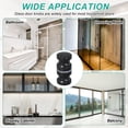 thumbnail image 7 of Uxcell Glass Shower Door Handle, Aluminum Alloy Back-to-Back Knob for Sliding Glass Door Black, 7 of 7