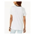 thumbnail image 2 of CARBON COPY Womens New 1460 White Tennis Ball Graphic Short Sleeve Top S B+B, 2 of 2