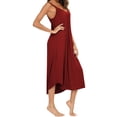 thumbnail image 6 of Taqqpue Plus Size Cotton Nightgowns for Women Long Sleep Dress Soft Sleepwear Tank Dress Women Spaghetti Strap Night Gowns Sleeveless Sleep Shirts, 6 of 8