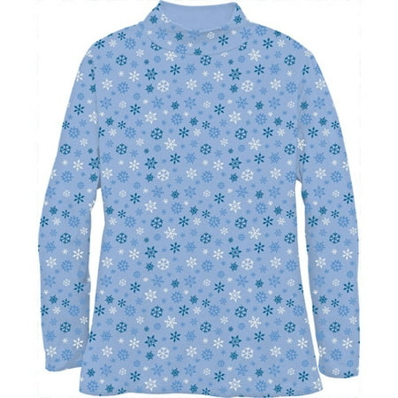Just My Size Women's Plus-Size Long-Sleeve Mock Neck Top