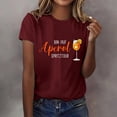 thumbnail image 2 of Levmjia Women's Funny Aperol Spritz Graphic T-Shirt Short Sleeve Crew Neck Casual Summer Top for Party Vacation, 2 of 3