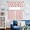 thumbnail image 5 of Red Cherry Fruit Seamless Curtain Tier and Valance Set 3 Piece, Food Focus 3-inch Rod Pocket Window Tier Curtains Valance for Kitchen Living Room, 5 of 9