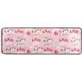 thumbnail image 5 of SKYSONIC 2'X6' Valentine Llama Couple Runner Rug with Rubber Backing, Cute Animal Love Non Slip Entryway Rug Runner Washable Soft Area Rug Carpet for Hallway Bedroom Kitchen Decor, 5 of 6