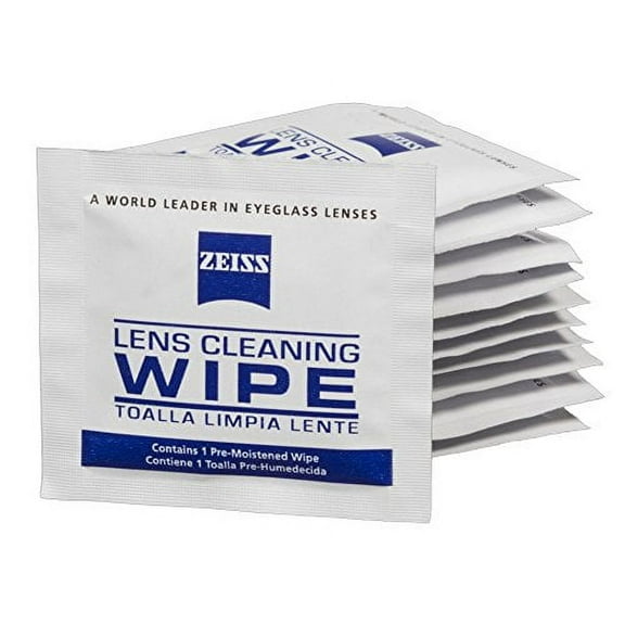 Zeiss Pre-Moistened Lens Cleaning Wipes - Cleans Bacteria, Germs and without Streaks for Eyeglasses and Sunglasses - 400count