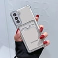 thumbnail image 3 of Card Holder Bag Transparent Case For Samsung Galaxy S21 FE S22 S23 Plus S24 Ultra A13 A14 A34 A54 A22 A32 A52 A33 A53 5G Case, 3 of 5