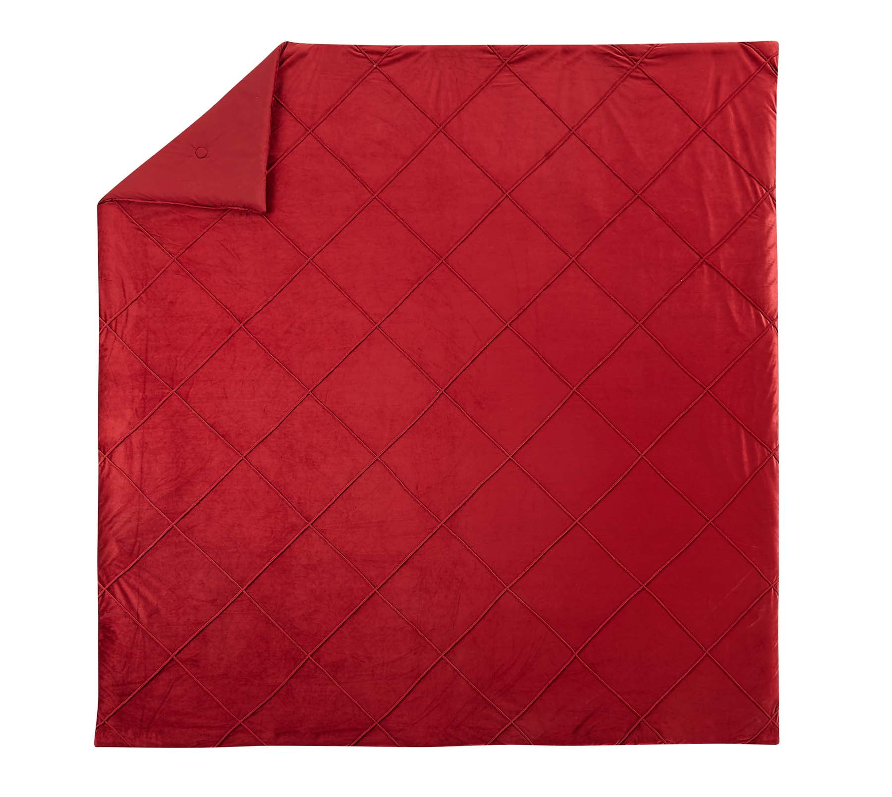 Better Homes & Gardens Embroidered Velvet 3pc Set Full/Queen Red