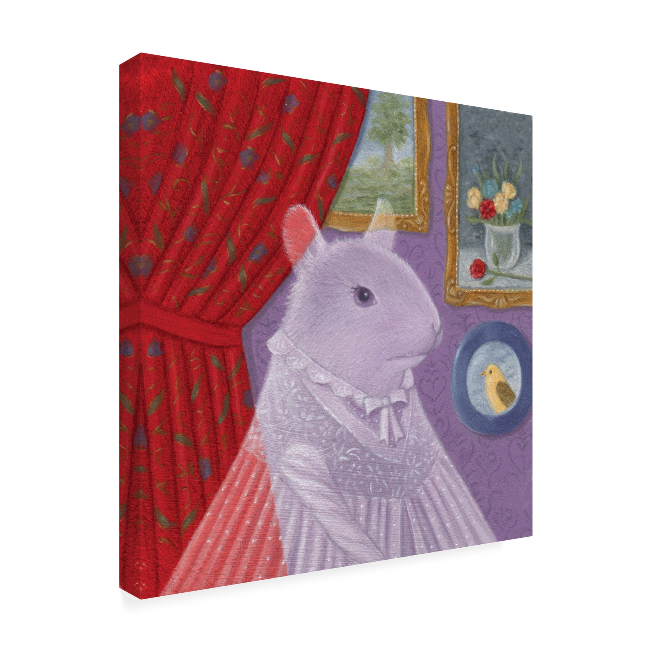 Canvas Wall Art - Gina Matarazzo 'Lady Willow of Aramathooza' Wall Art for Living Room, Bedroom, or Office Décor by Trademark Fine Art - 35 x 35 Inches