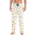 thumbnail image 7 of FORMRS Mens Pajama Pants with Pockets Soft Cotton Sleepwear Lounge Bottoms, Sizes S-2XL, Green Cute Vegetables, 7 of 7