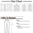 thumbnail image 2 of biudgviw Lounge Pants for Women Fashion Elastic Waist Buttons Casual Pants Cotton Linen Straight Leg Fall Pants with Pockets, 2 of 2