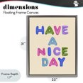 thumbnail image 4 of Stupell Industries Scandinavian Have a Nice Day Gummies Gray Floating Frame Canvas Art, 25 x 31, by LISH Creative, 4 of 8