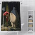 thumbnail image 3 of Cortina de ducha de dibujos animados Disney Big Hero 6, tela de poliéster impermeable, pintura colorida, cortinas de baño, decoración del baño del hogar, 3 of 5