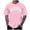 Pink, variant on Men's Summer Casual Letter Print Shirt Blouse Short Sleeve Round Neck Shirt Large Mens Shirts Tie Front Shirts for Men Men V Neck T Shirts Big and Tall Mens Tee Shirts Mens Socks Mod Bod