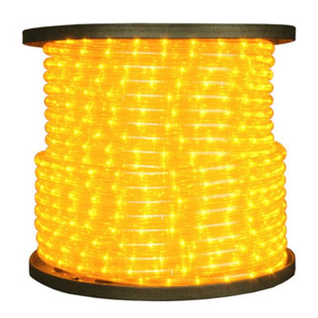 Queens of Christmas CROPELEDYE110 150 ft. Spool 10mm Yellow LED