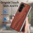 thumbnail image 3 of Nalacover for Samsung Galaxy Z Fold 5 Case, Wooden Patterned Shockproof Luxury Folded Anti-Scratch Camera & Screen Raised Protection Phone Cover for Samsung Z Z Fold5 2023,
Rosewood, 3 of 9