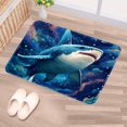 thumbnail image 5 of Shark Non-Slip Polyester Bath Rug, Machine Washable Area Rugs for Bathroom and Chair Rug, 5 of 6