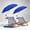 Dark Blue, variant on 2 Pack 42 Inch Double Canopy Beach Chair Umbrella with Clamp, UPF50+ Clip on Beach Umbrella with 360 °   Swiwel Arm & Adjustable Clip, Portable Sun Shade for Wheelchair, Stroller, Camping