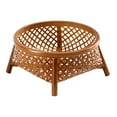 thumbnail image 5 of Baoblaze Handwoven Fruit Basket Holder Rustic Fruit Bowl Organizer Food Storage Breakfast Round14cmx12cmx6.5cm, 5 of 8