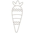 thumbnail image 3 of 20Inch Carrot Shape Wire Wreath Frame - DIY Craft Wreath Base for Easter Spring Holiday Home Decor, Metal Wire Wreath Form, 3 of 7