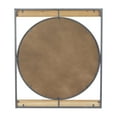thumbnail image 6 of DecMode 30" x 34" Brown Wall Mirror with Wood Accents, 6 of 7
