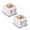 2PCS, variant on Kids Safe Miniature Toaster with Sliced Bread Doll House Kitchen Essential 1/12 Scale Realistic Doll House Building Kits