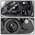 thumbnail image 3 of For 93-97 Honda Del Sol TD 1pc Crystal Headlights (Black) TD-HD-ON-HDEL93-1P-BK, 3 of 4