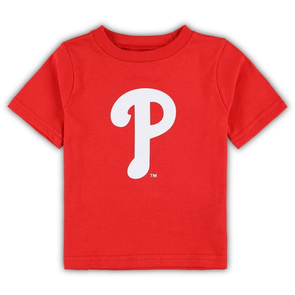 Infant Red Philadelphia Phillies Team Crew Primary Logo T-Shirt