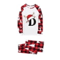 thumbnail image 4 of Fgnfyis Matching Family Christmas Pajamas Deer Horn Letter Print Long Sleeve Pajamas Set Loungewear, 4 of 6