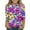 Multicolor a2, variant on Spazoro Toddler Girls 3/4 Sleeve Shirts, Floral Print Casual Spring and Fall Round Neck Fashionable Tops for Girls Multicolor Size 5-6T