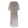 thumbnail image 5 of Vestido de dos piezas de manga corta con cuello redondo y estampado casual de moda para mujer Wmkox8yi bvn76, 5 of 5