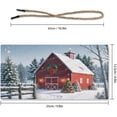 thumbnail image 2 of Winter Wooden Signs Red Cabin Wall Hanging Sign Christmas Home Decor Cabin Wall Sign Decor Party Decor Rustic Reindeer Winter Wall Art Sign for Home Office Door Wall Art 6x12 inches, 2 of 7