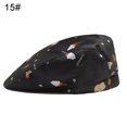 thumbnail image 1 of Chef Hat Unisex Beret Geometric Pattern Duck Mouth Style Men Women Pure Color Short Brim Chef Hat for Baker, 1 of 6