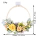 thumbnail image 1 of Anillo de cuentas de madera nórdica con flores artificiales de María, decoración de pared para sala de estar, dormitorio, ventana, pasillo de bodas, 1 of 4