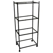 4-Shelves Rolling Stand for Four of 30" x 18" x 18" H Bird Flight Cages