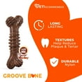 thumbnail image 4 of Nylabone Power Chew Groove Bone Dog Chew Toy Flavor Medley Medium (1 Count), 4 of 13