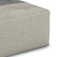 thumbnail image 4 of Simpli Home Sabella 20 inch Wide Boho Square Pouf in Gray & White PET Polyester, 4 of 6