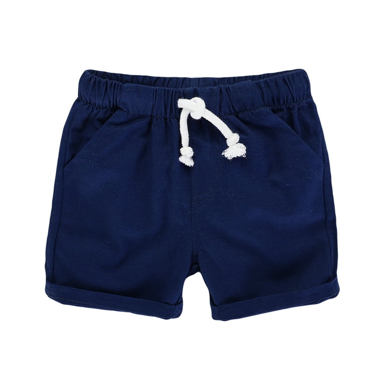 NAVY CASUAL PANTS IN FRENCH TERRY, BABY NAVY CASUAL PANTS IN FRENCH TERRY, BABY