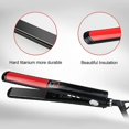 thumbnail image 2 of Plancha alisadora profesional antiestática 2 en 1 con calor ajustable para todo tipo de cabello, color negro., 2 of 5