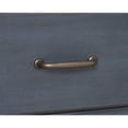thumbnail image 6 of Queen Size Sleigh Bed, with Two Soft-close Storage Drawers, Corduroy Blue Finish, Antique Pewter Hardware, 6 of 9