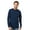Deep Navy, variant on M&O Unisex Gold Soft Touch Long Sleeve T-Shirt Crewneck Tee Shirts (Black, M)
