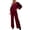 Red, variant on Sweat Sets for Women 2 Piece Sequin Sparkly Tracksuit Outfit Casual Sweatshirt and Sweatpants for Hiking Travel