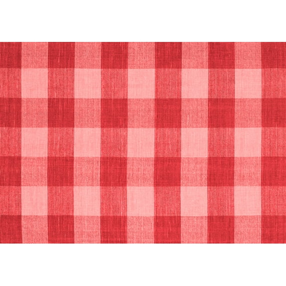 Ahgly Company Indoor Rectangle Abstract Red Contemporary Area Rugs, 7' x 9'